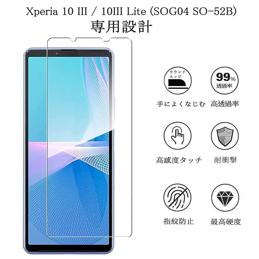 Amazon | 【2枚入り】 Xperia10 III/Xperia 10 III Lite 用